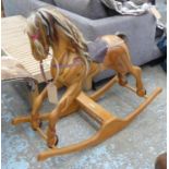 ROCKING HORSE BY DON METCALF, 93cm H.