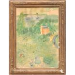 RAOUL DUFY 'Normandie', rare lithograph 1950, French frame, 78cm x 55cm.
