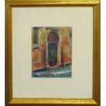 DAVID LLOYD SMITH (B.1944) 'Venetian Doorway', on paper, 22cm x 17cm, signed and dated, framed.