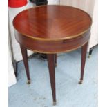 JULIAN CHICHESTER 'CRILLION' SIDE TABLE, mahogany, 55cm W x 66cm H.