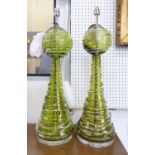 WILLIAM YEOWARD MUFFY TABLE LAMPS, a pair, 65.5cm H.
