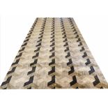 VERNER PANTON DESIGN SILK CARPET, 485cm x 240cm, by Designer Carpets.