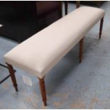 HALL SEAT, in the English country house style, 150cm x 46cm x 50cm.