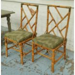 BAMBOO DINING CHAIRS,