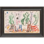 PABLO PICASSO, lithograph, Suite: Californie Studio 1, 27cm x 42cm.