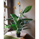 FAUX BIRD OF PARADISE PLANT, potted, 150cm H.