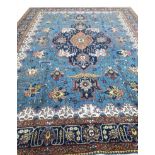 ANTIQUE PERSIAN TABRIZ CARPET, 360cm x 260cm.