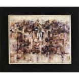 PHIL TUNSTALL (20th century), 'Copper workings, Amlwch 2', oil on canvas, 52cm x 61cm,