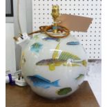 POTICHOMANIA FISHES TABLE LAMP, by Diana Mayo, 49cm H.