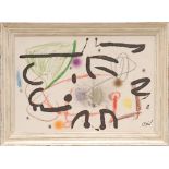 JOAN MIRO, untitled, 1975 lithograph, signed in the plate,