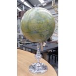 TABLE TOP TERRESTRIAL GLOBE, 1950's style, 85cm H.