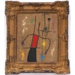 JOAN MIRO, off set lithograph, suite: Femmes, 38cm x 31cm, framed.