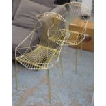 SIDE CHAIRS, a pair, 1960's Italian inspired, 83cm H.