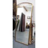 WALL MIRRORS, a pair, 1960s French inspired, gilt finish, 150cm x 60.5cm.