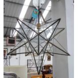 SALCEDO STAR PENDANT LIGHT, 100cm drop.