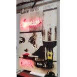 NEON MARILYN MONROE ESPRESSO WALL ART, with illuminating 'Espresso bar' detail, 122cm x 185cm H.