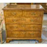 CHEST, George II walnut, circa 1730,