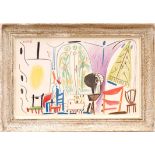 PABLO PICASSO, lithograph, studio Californie suite, 26cm x 42cm.