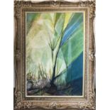 MANNER OF GRAEME SUTHERLAND, 'Grass' oil on canvas 73cm x 49cm, framed.