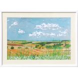 DAVID HOCKNEY, print, 'Countryside 1', 36cm x 56cm.