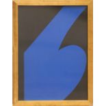 ELLSWORTH KELLY, 'Blue' 1958, printed by Maeght, original lithograph, 37cm x 27cm.