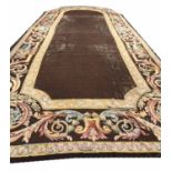 ANTIQUE FRENCH AUBUSSON CARPET, 785cm x 312cm, 19th century.