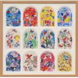 WITHDRAWN - MARC CHAGALL, 'The twelve tribes', 12 lithographs printed by Mourlot, 74cm x 74cm.