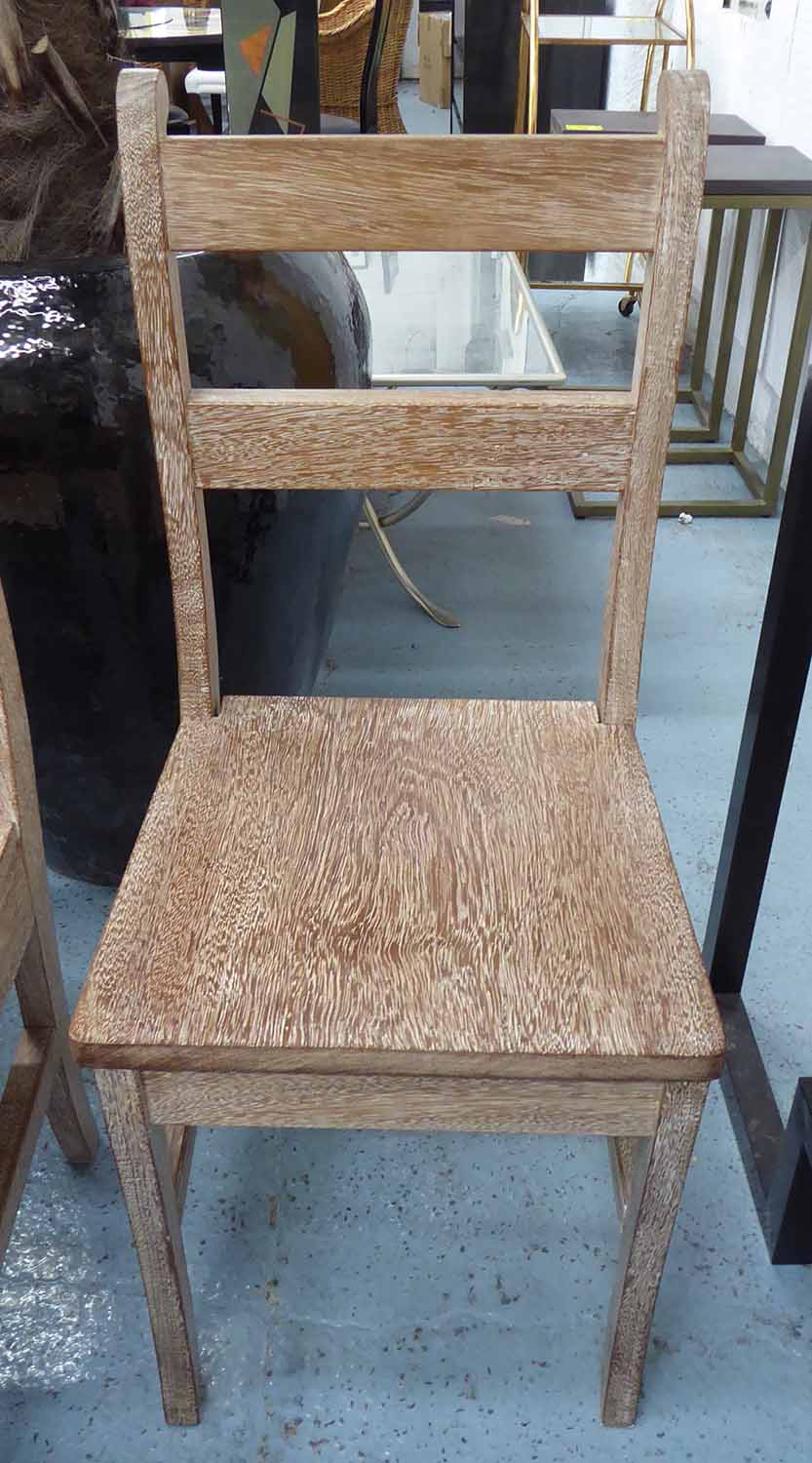 FARMHOUSE DINING CHAIRS, a set of ten, contemporary French provincal style, 101cm H. - Image 2 of 3