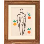 HENRI MATISSE, 'Nude with oranges' original lithograph, plate signed, printed by Mourlot,