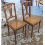 SIDE CHAIRS, a pair, circa 1900,