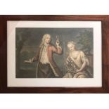 18th CENTURY DUTCH SCHOOL 'The Three Graces', hand coloured engravings, 34cm x 49cm each,