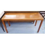 VEJLE STOLE MOBELFABRIK CONSOLE TABLE, 1970's Danish teak, 135cm x 45cm x 71cm.