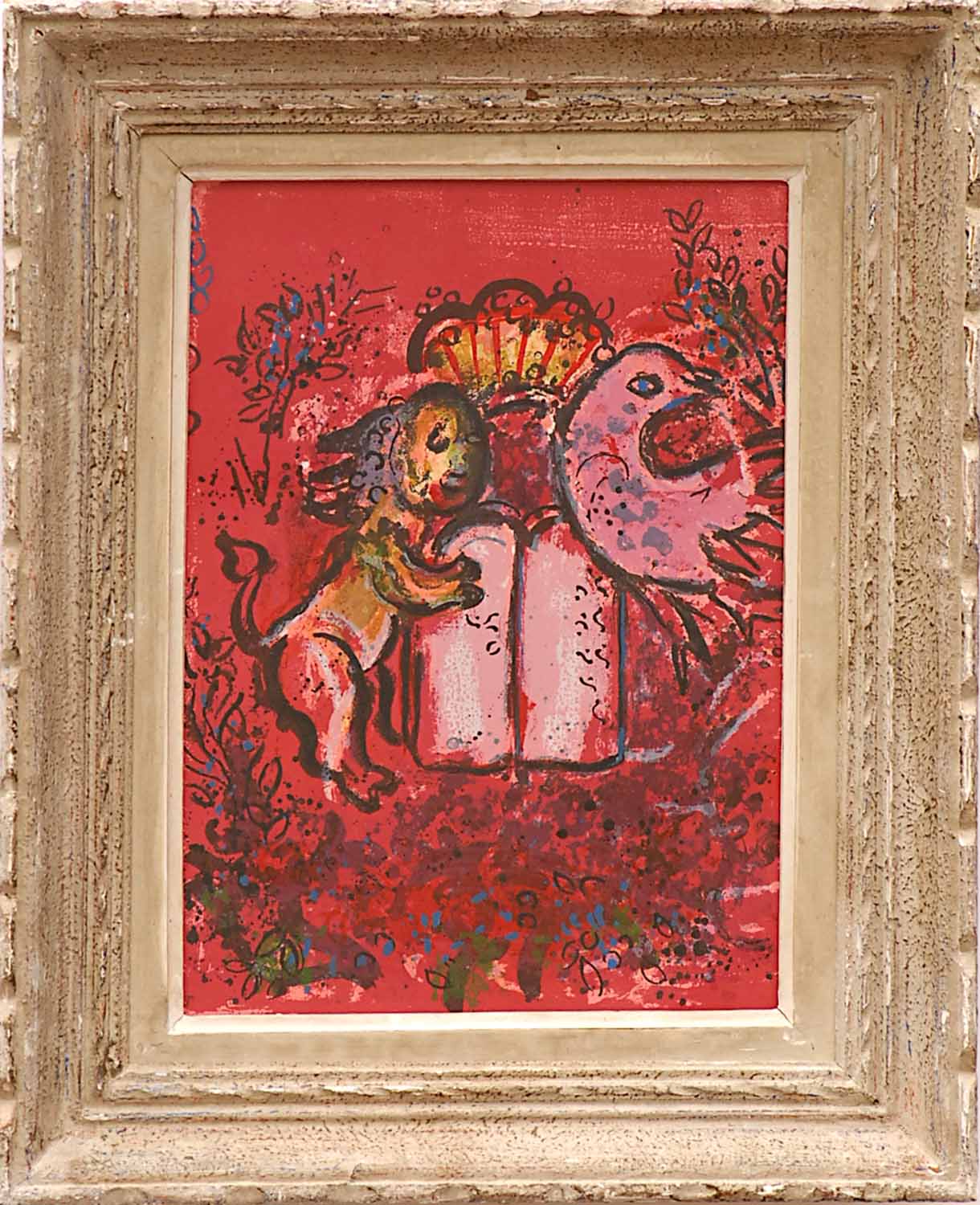 MARC CHAGALL, 'Frontispiece', lithograph 1962 printed by Mourlot Cramer 49, 32cm x 22cm.