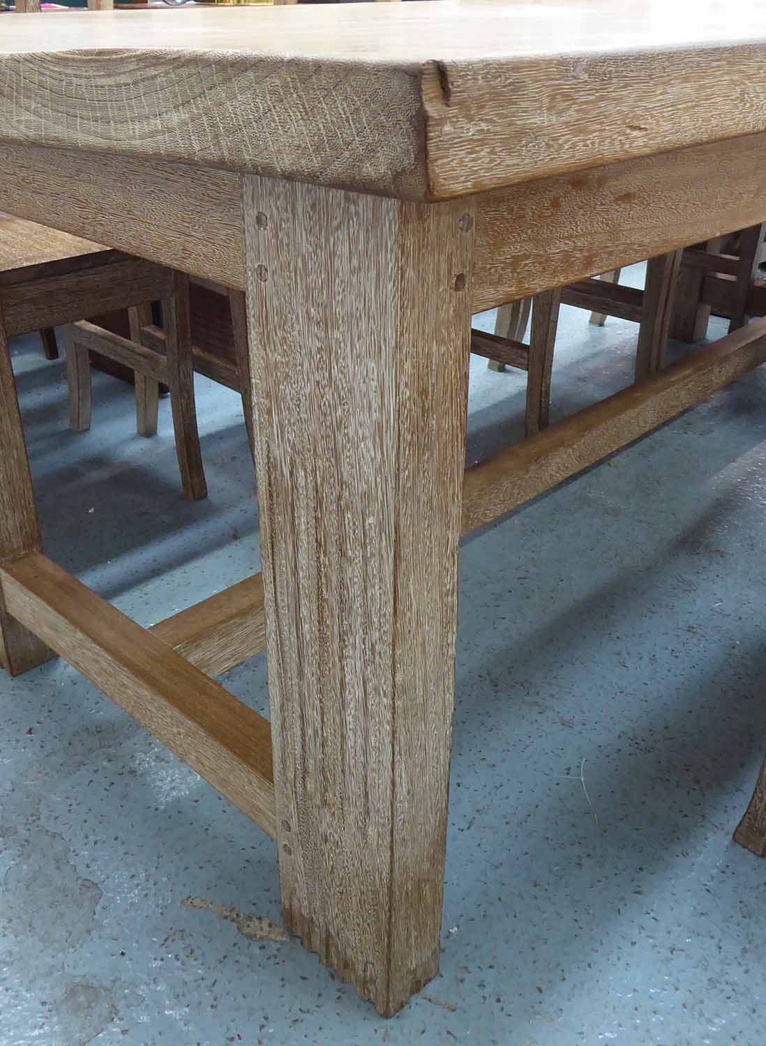 FARMHOUSE DINING TABLE, contemporary French provincal style, 210cm x 102cm x 81cm. - Image 2 of 3