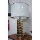ATTRIBUTED TO WILLIE RIZZO TABLE LAMP, vintage 1970's with shade, 70cm H.