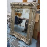 MIRROR, Continental style, silvered finish, 13cm x 99cm.