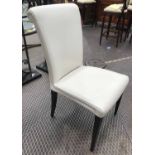 POLTRONA FRAU VITTORIA CHAIR, in white leather, 890cm H x 45cm W x 50cm D.