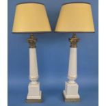 TABLE LAMPS, a pair,