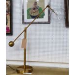 DESK LAMP, 1960's Italian style, 90cm H.