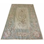 FINE AUBUSSON SAVONNERIE DESIGN RUG, 235cm x 150cm.