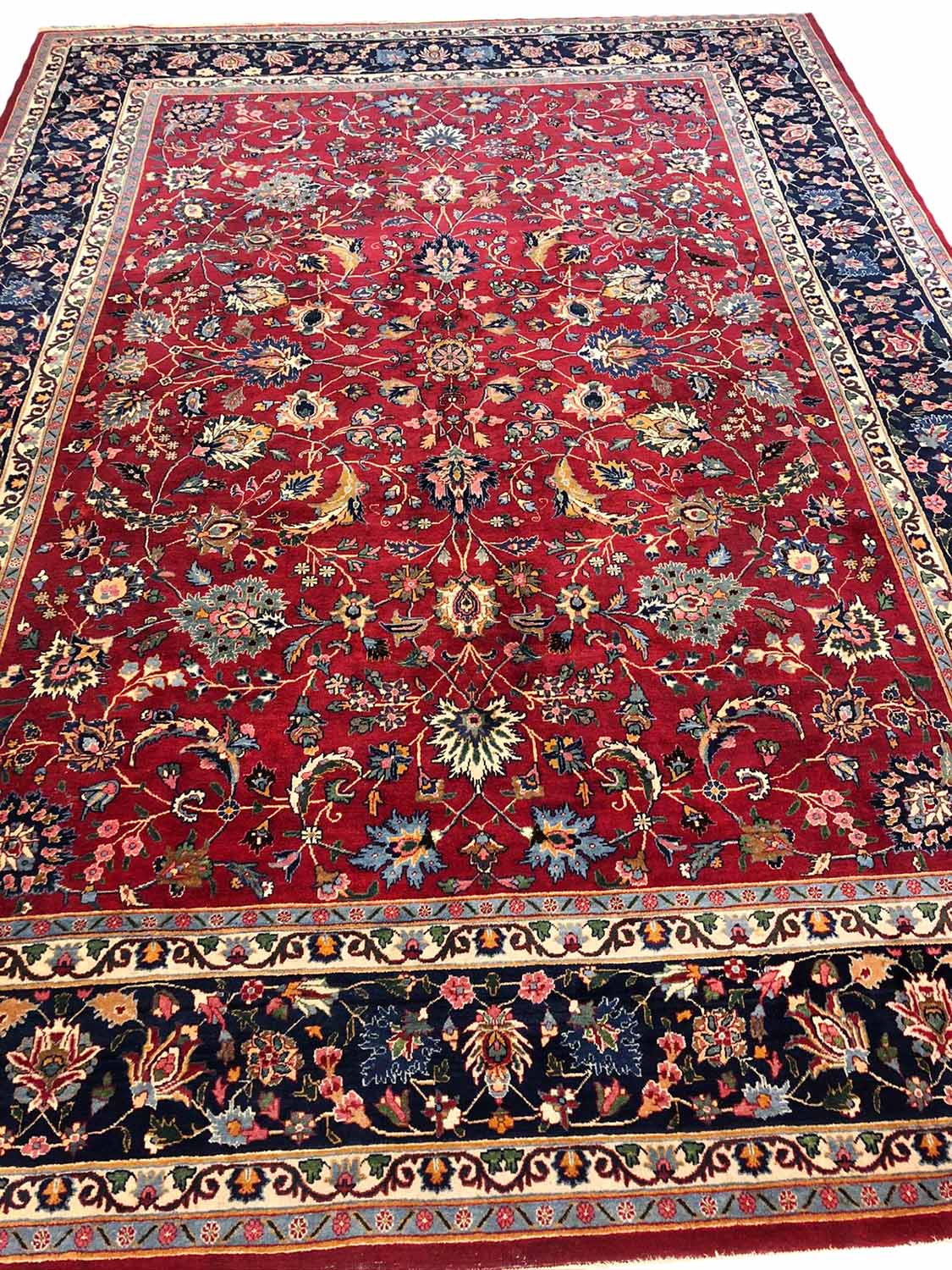 FINE ANTIQUE KHORASAN CARPET, 437cm x 312cm, Persian, circa 1940's.