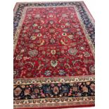 FINE ANTIQUE KHORASAN CARPET, 437cm x 312cm, Persian, circa 1940's.