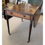 PEMBROKE TABLE, in the manner of Gillows, Regency mahogany circa 1815,
