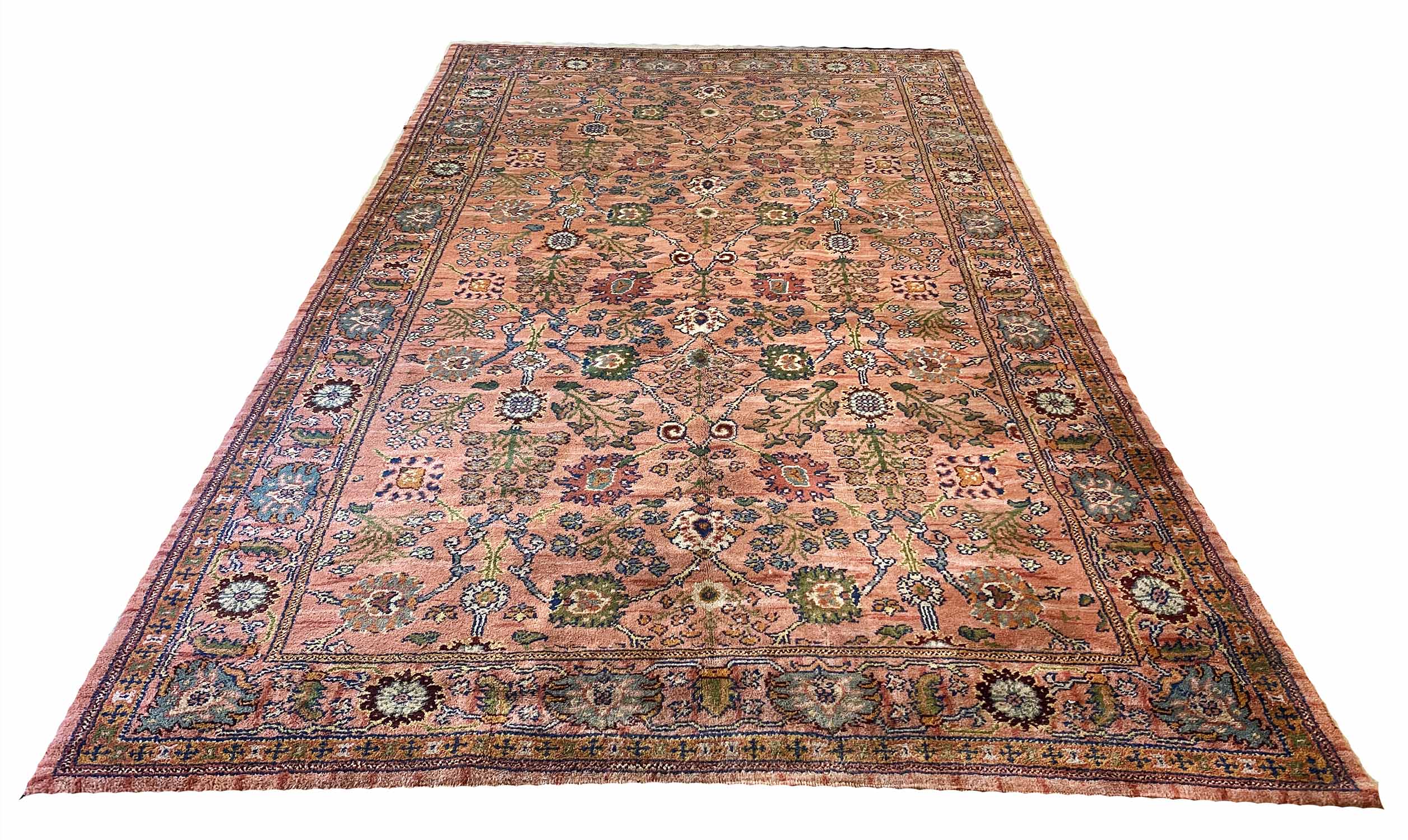 ANTIQUE OUSHAK CARPET, 410cm x 243cm,