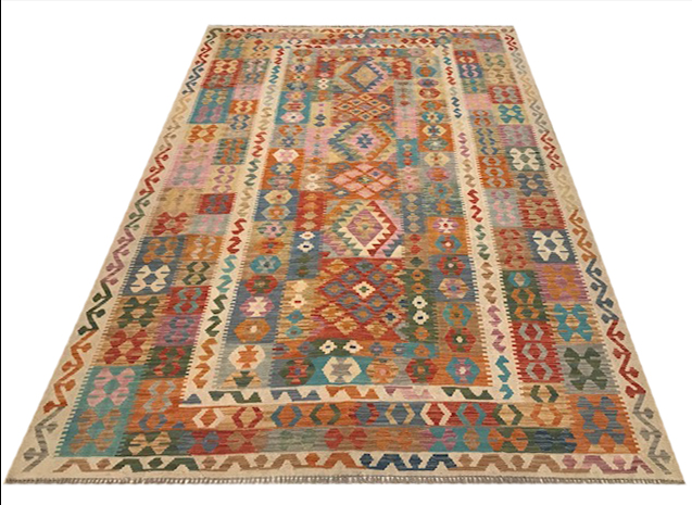 ANATOLIAN KILIM, 296cm x 206cm, hand made.