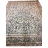 FINE PERSIAN KASHAN CARPET, 387cm x 288cm,