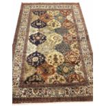 FINE TURKISH PENDERMA SILK RUG, 232cm x 155cm.