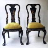 SIDE CHAIRS, a pair,