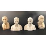 JANE JACKSON AND OTHER ARTIST, mid 20th century school, plaster bust of cinematic idols,