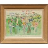 RAOUL DUFY 'Epsom', signed in the plate, printed by Mourlot, 69cm x 53cm.